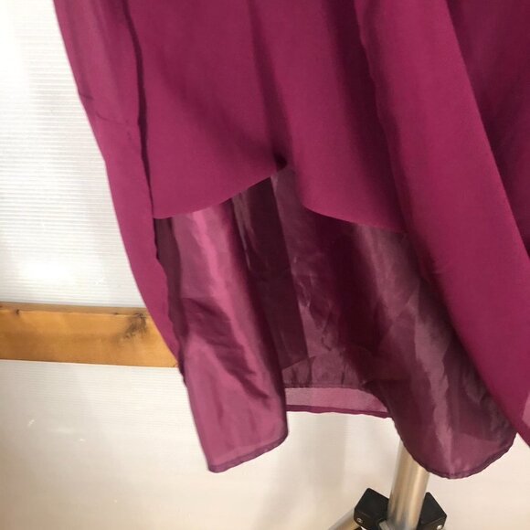 Ricki's Purple‎ Sleeveless Gold Zipper Fit & Flare Dress Sz 8 - Picture 4 of 11